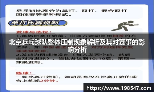 北京乒乓球队整体压制现象解析及其对赛事的影响分析